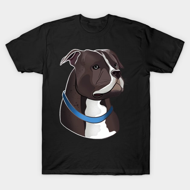 Pit Bull T-Shirt by LetsBeginDesigns